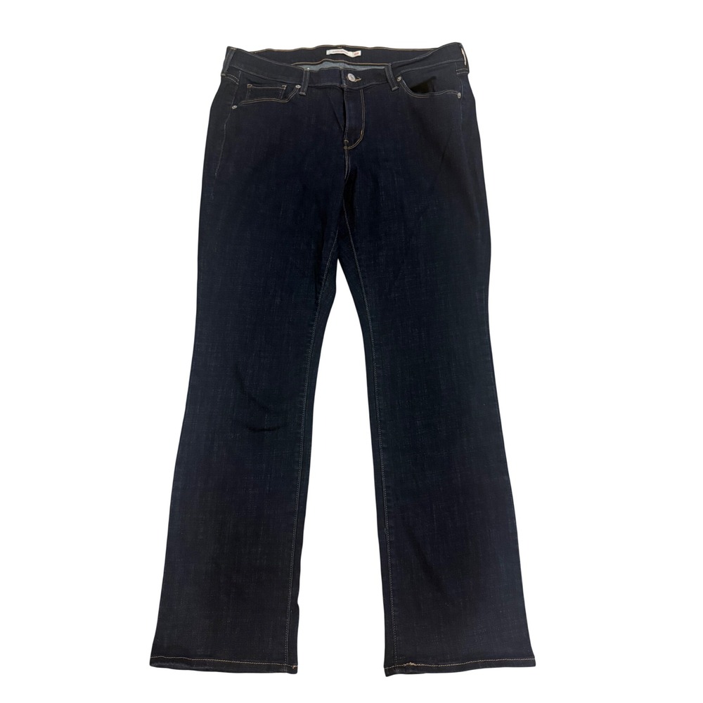 Levi's Classic Bootcut Women 16W Dark Wash Excellent Stretch Denim Jeans